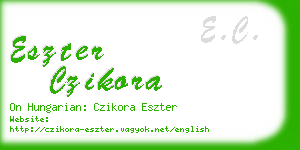 eszter czikora business card